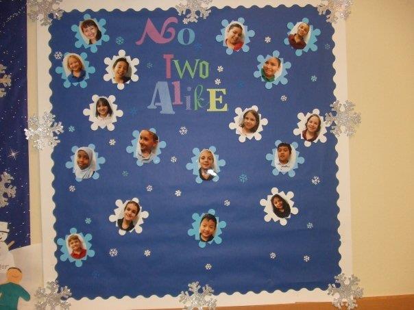No Two Alike: winter bulletin board.   Ideas for celebrating the winter season. 