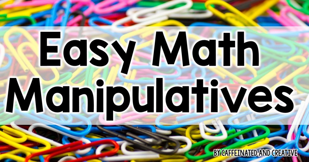 Use common items for math manipulatives and read on to see how to easily differentiate in the classroom. 