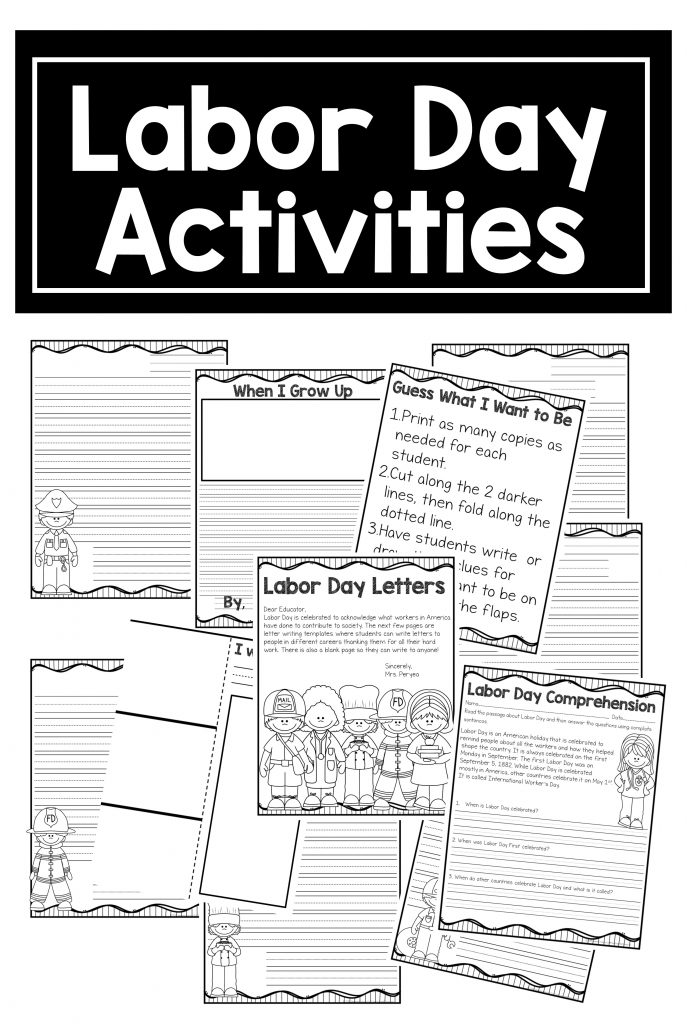 Have students write a letter to a member of the community thanking them for what they do! Perfect for Labor Day, career day and much more!