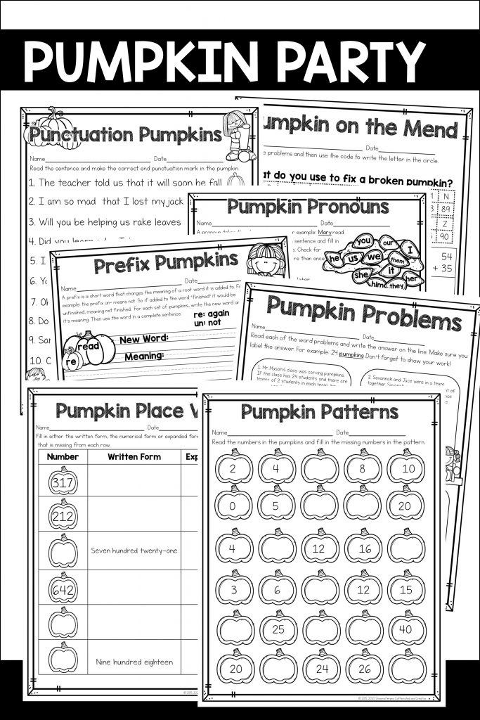 Pumpkin themed activities are a perfect alternative for celebrating Halloween in the classroom.