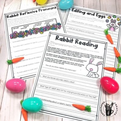 Easter themed printables  are great for practicing concepts during the spring holiday Easter!
