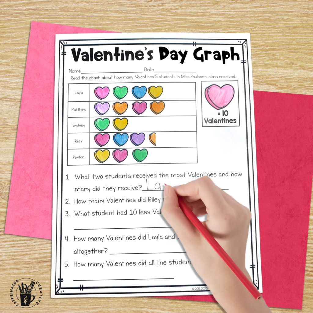 Teach graphs in a fun way and is just one idea for a Valentine's Day activity!