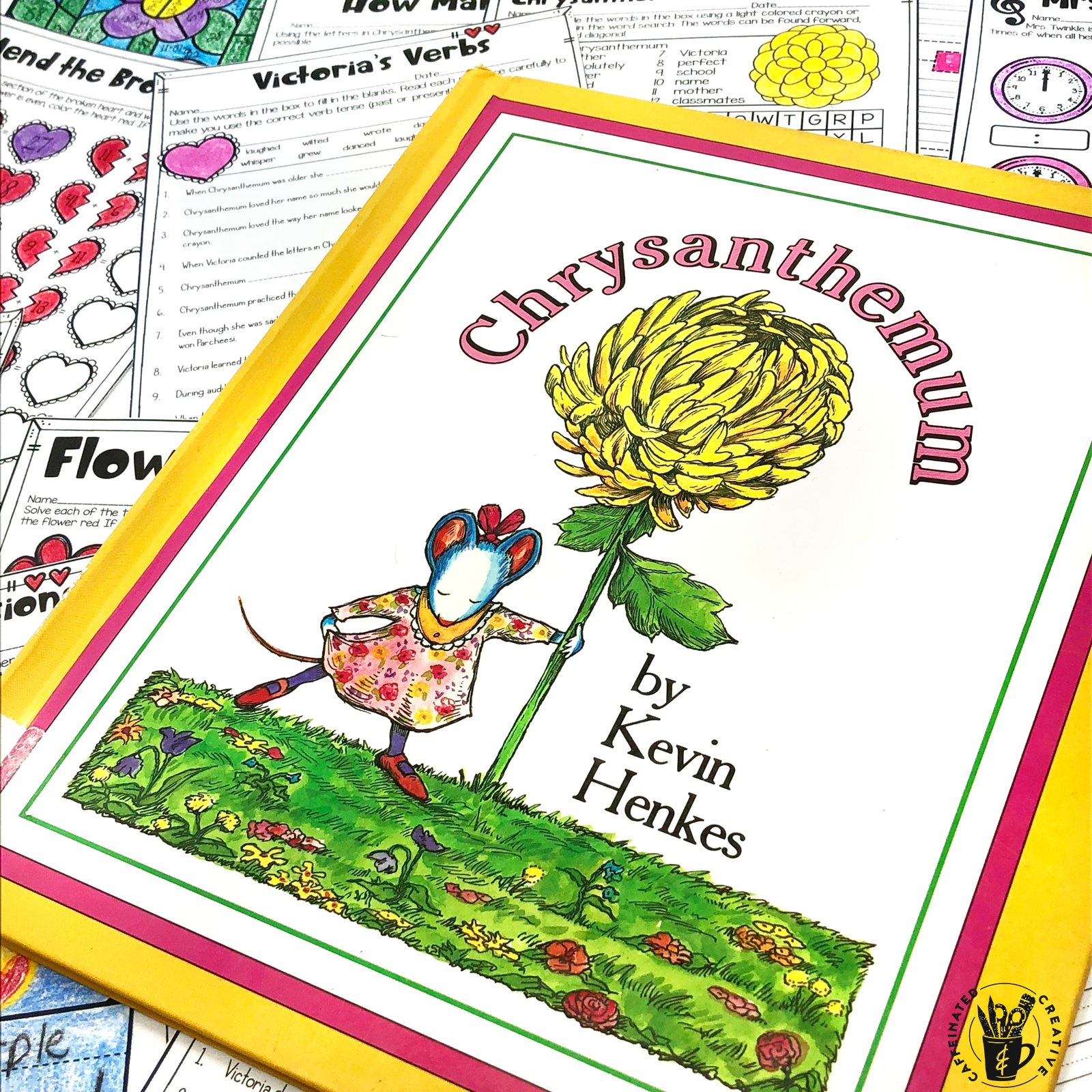 This Chrysanthemum lesson is perfect for back to school or anytime of the year! Includes ideas for teaching kindness, several writing crafts, math and literacy Chrysanthemum themed printables suitable for second or third graders. Teach kindness, name appreciation, two digit addition, graphing, sequencing, and so much more with this Chrysanthemum unit!