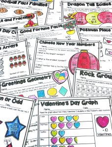 February Literacy and Math No Prep Bundle for Second Grade