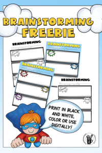 Head on over to a blog post on how to teach students the writing process using comics and snag a freebie!