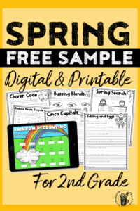 Free Digital And Print Spring Sample for 2nd Grade