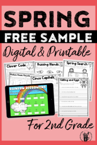 Free Digital And Print Spring Sample for 2nd Grade