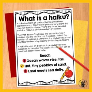 Teaching Haiku Using the Fall Season will help teachers learn how to teach haiku in a fun way!