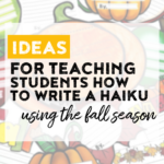 If you learning how to teach your students how to write haiku using the fall season! With these ideas you students will learn about haiku, practice writing one, and eventually write one for a beautiful fall bulletin board display! Perfect for 2nd grade through 5th grade!