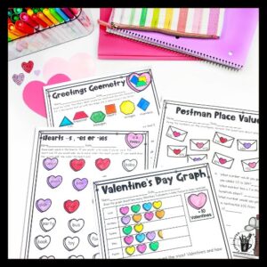 Do you need fun, yet engaging activities and worksheets for Valentine's Day?! I've got you covered! My best seller Valentine's Day No Prep digital and printable Mini Unit for Second Grade is perfect for fun and engaging activities on Valentine's Day! Cover graphs, homophones, two-digit addition, compound words, complete sentences, and much more all in a fun and engaging Valentine's Day theme! Now includes digital options!