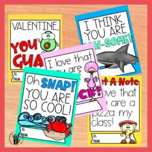 Do you need fun Valentine’s Day activity ideas ?!Valentine's Day cards that are printable or digital!! Great way to celebrate Valentine's Day either virtually or in person! Get even more Valentine's Day activity ideas for celebrating in the classroom with this post!