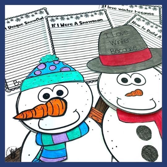 This Snowman Writing and Craft is a fun way to display your students writing during the winter months! In this product are writing prompts that are winter/snowman themed to go along with a snowman/snowgirl.

