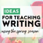 Get ideas and fun hands on writing crafts that are perfect for teaching writing during the spring season!