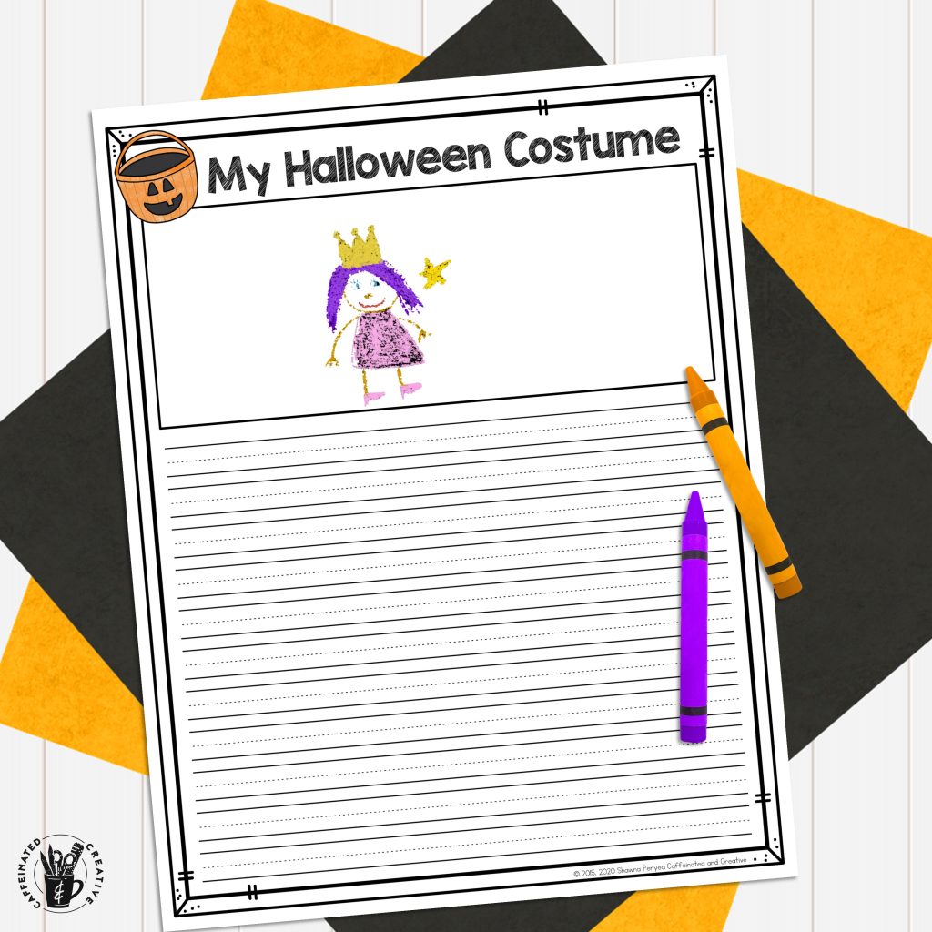 Have students draw or write what they will be for Halloween.