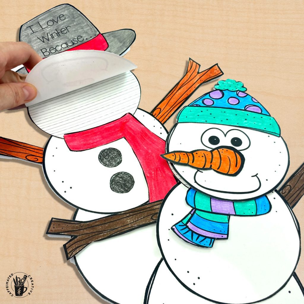 Are you looking for an adorable winter bulletin board display!? With this snowman writing craft, your classroom display will look amazing! Students will create their own flippable snowman or snowgirl and write out one the prompts on the snowperson! Comes with multiple writing prompts and different writing lines that can be used for primary grades or upper elementary. Perfect for writing during the winter months!