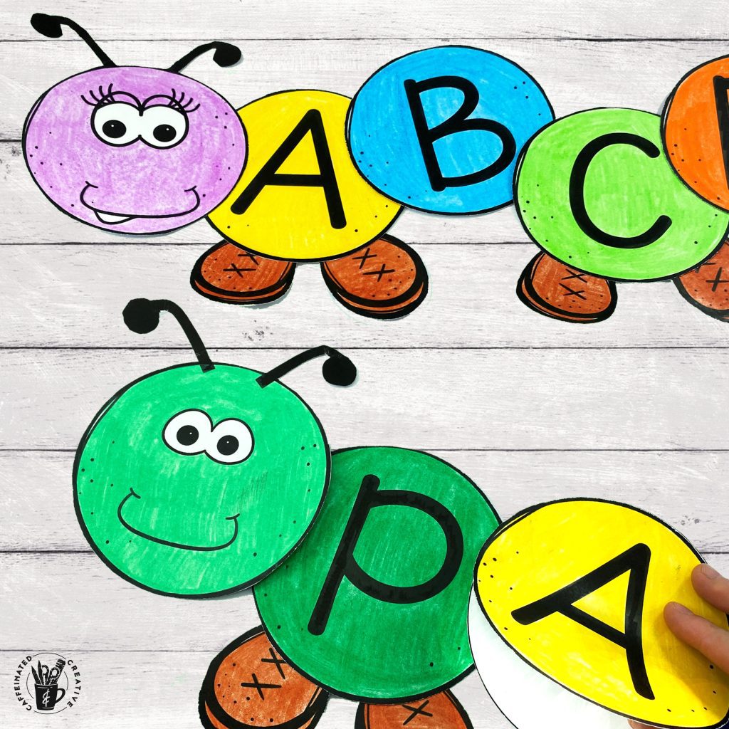 Are you in need of a fun springtime craft? How about an adorable alphabet display? This Caterpillar Craft is great for many uses throughout the year!