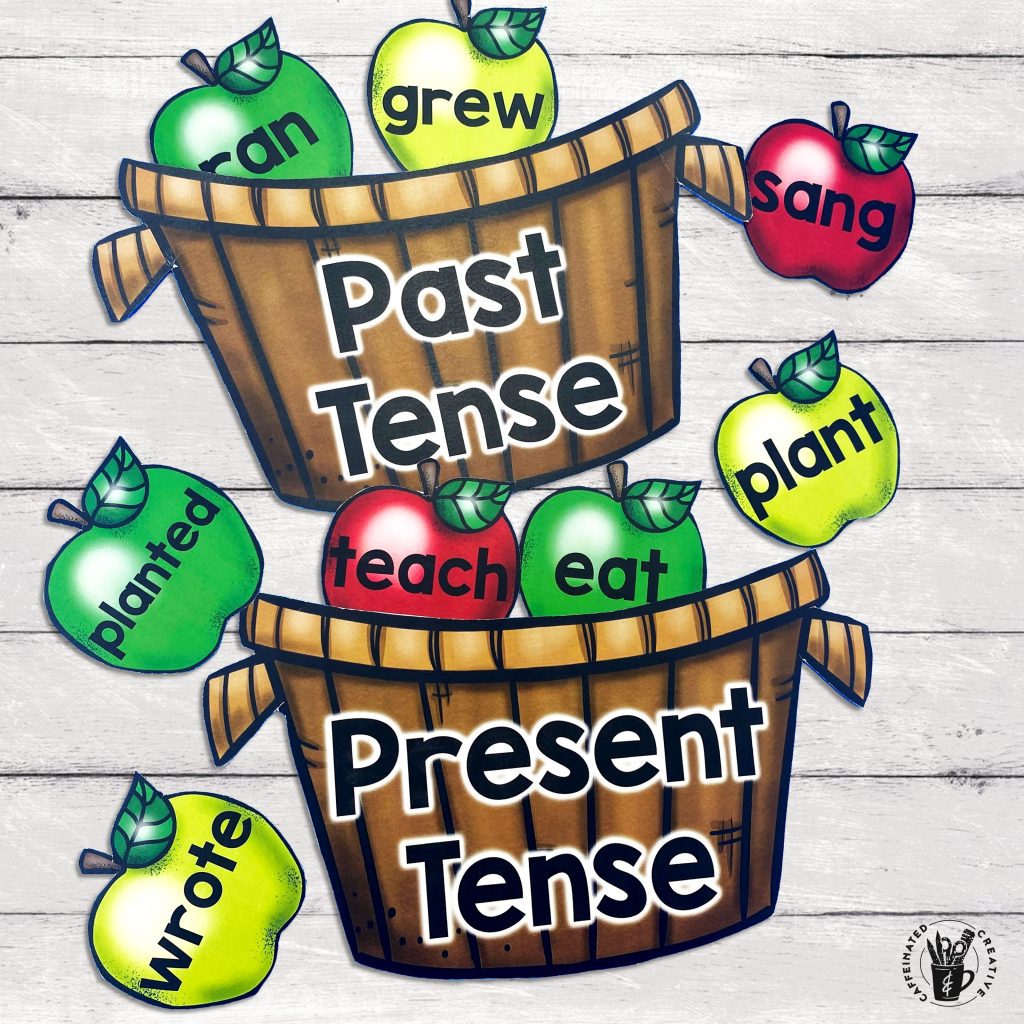 Johnny Appleseed Ate/Eat is a fun way for students to practice sorting past and present tense verbs. This comes with two "baskets" for student's to place apples in and 36 apples! Great for apple units or fall time in the classroom!