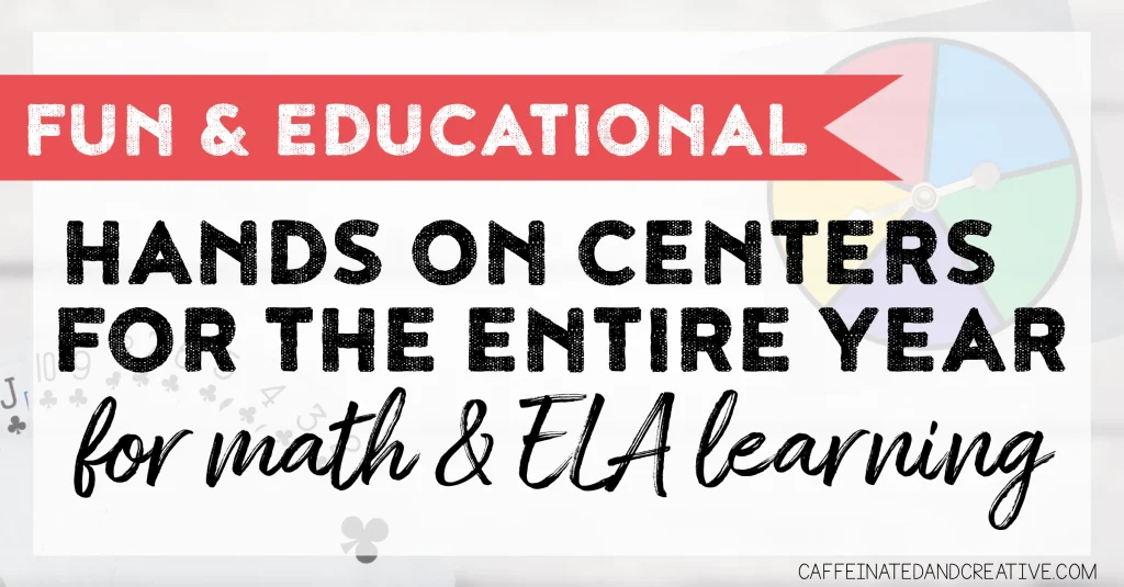Learn how to use hands on math and ELA centers year round in your second grade classroom!
