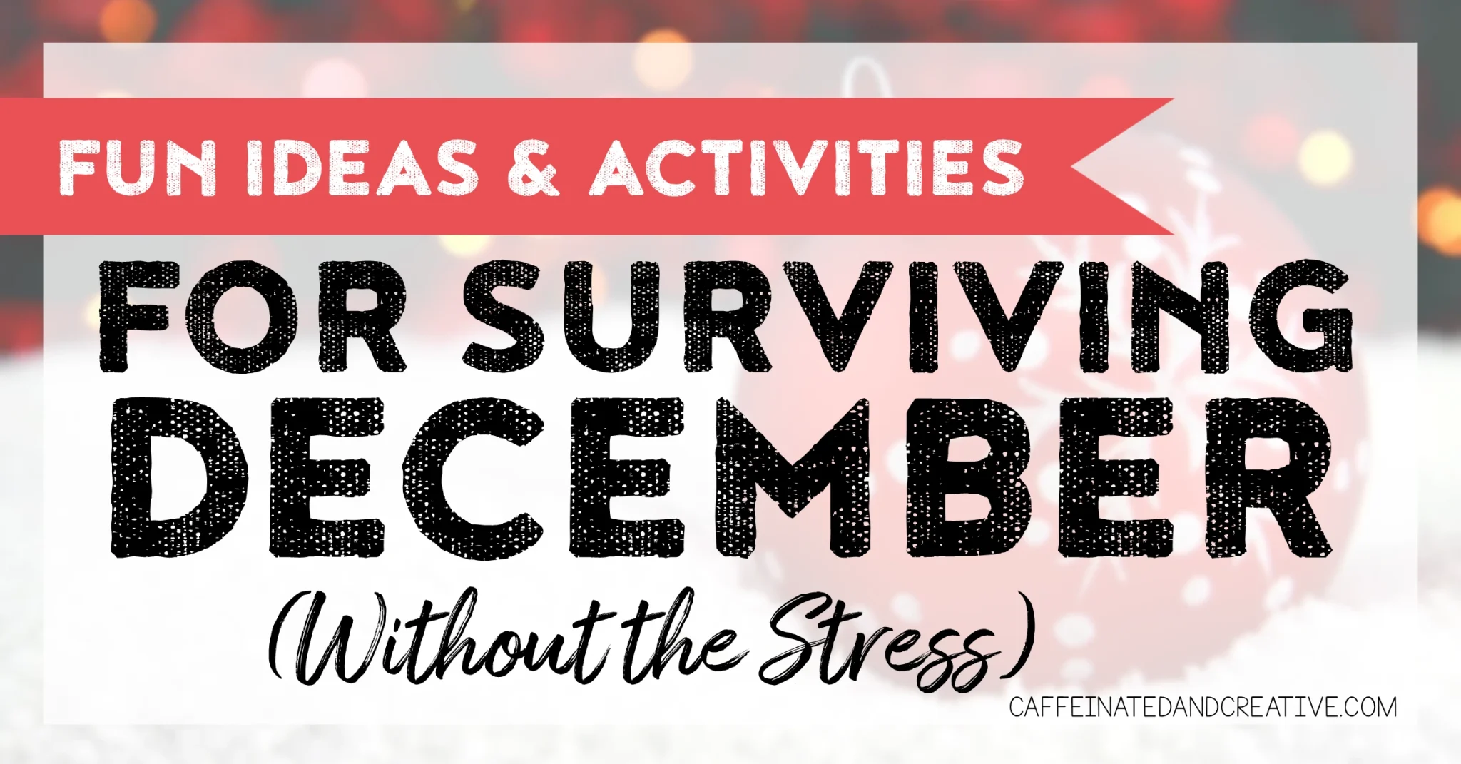 Are you a teacher wondering how on earth you will survive the crazy month of December? Read on for tips and ideas to survive this entire month!