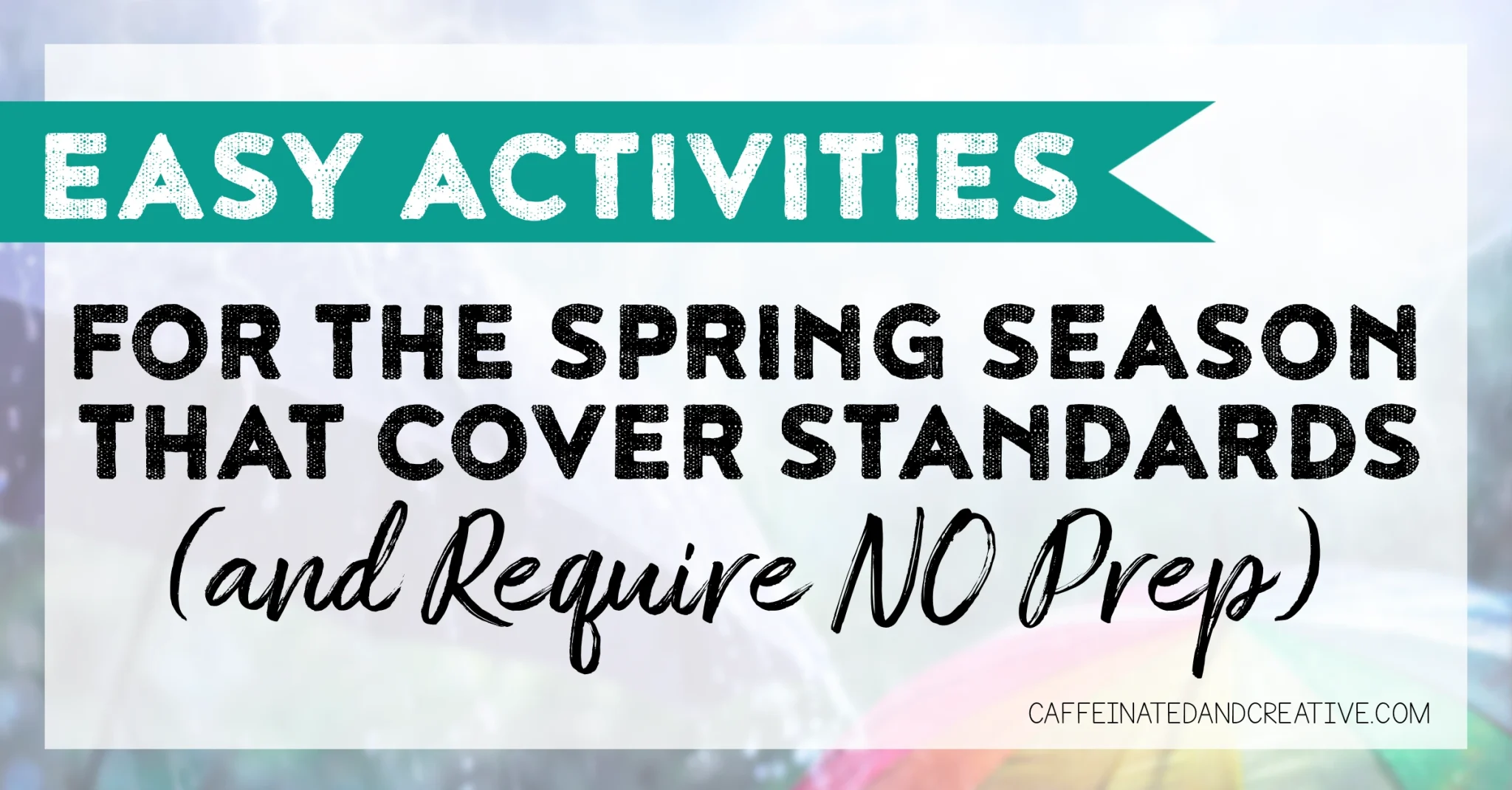 Read on for tons of activities for spring and several spring holidays such as St. Patrick's Day, Earth Day, and Cinco de Mayo that require NO prep!